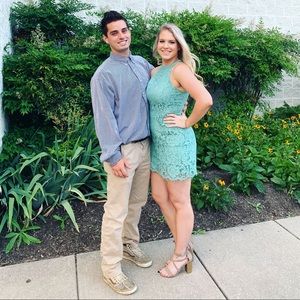 Light Blue Lace Dress